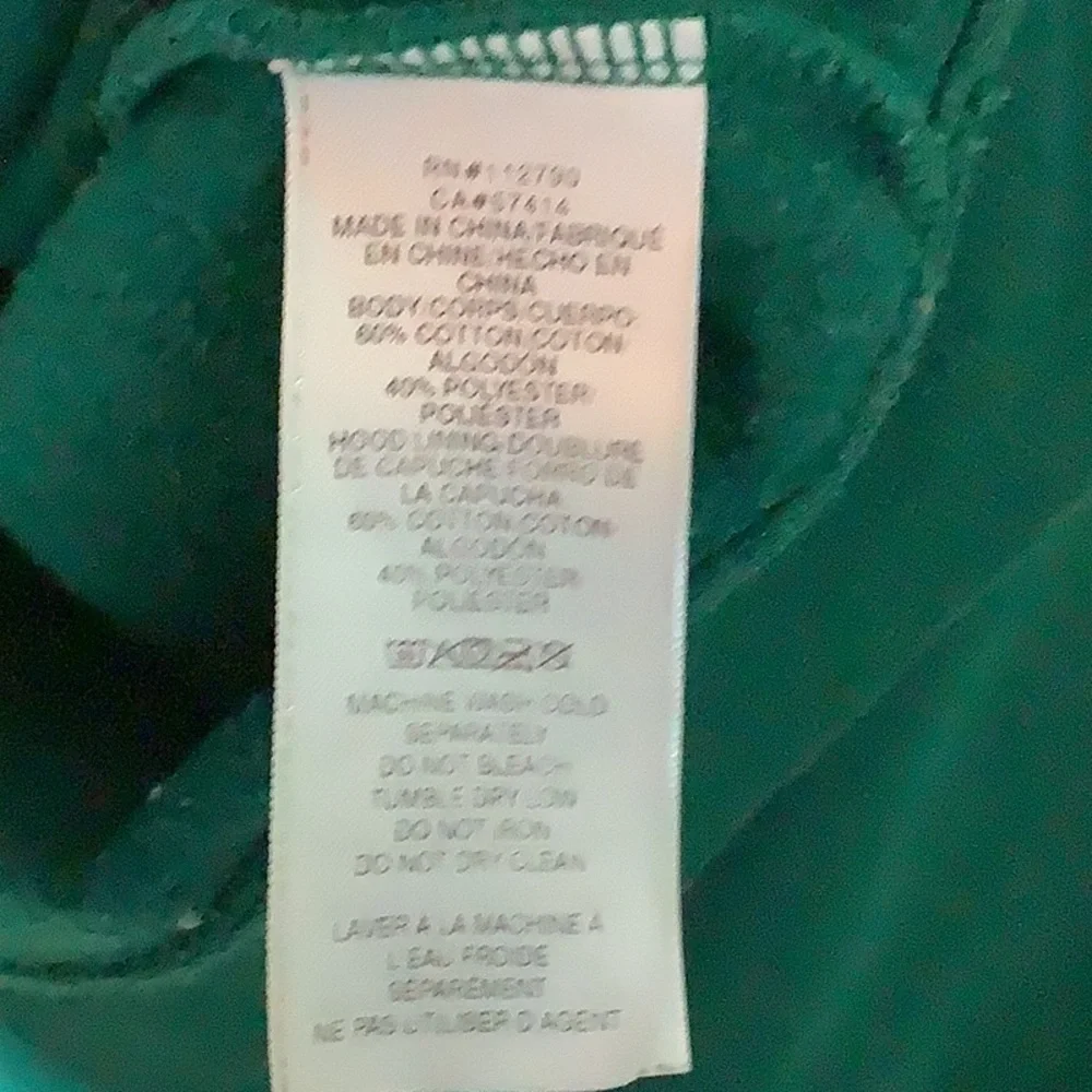 True Religion green hoodie, size XL